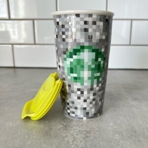 RODARTE + Starbucks Ceramic Pixel Tumbler Collectible Limited Edition 2012